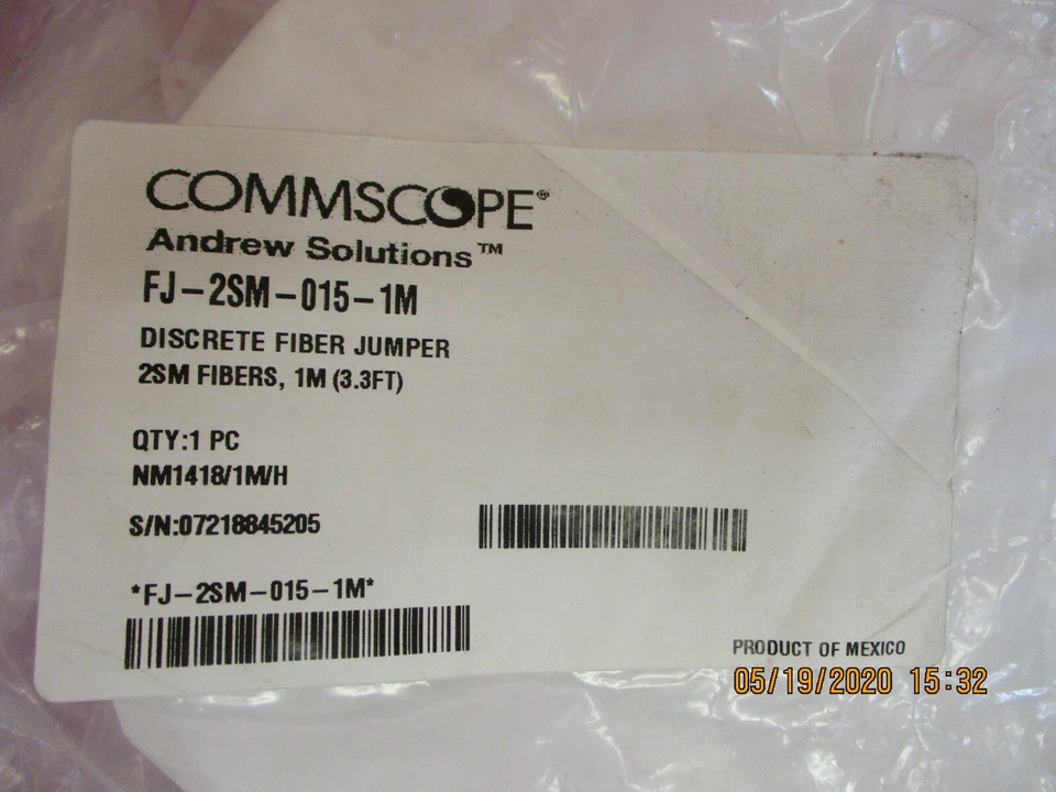 New - COMMSCOPE- FJ-2SM-015-1M - Ruggedized, Bend Insensitive Singlemode Fiber,  - Image 1 of 4