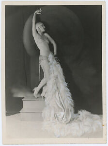 Spectacular JazzIndia Mogoul 1920s Vintage Casino de Paris Showgirl Photograph