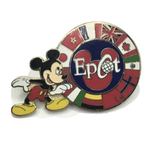 Disney Epcot Pin Mickey Mouse Multiple Countries Flags Pin Trading 2004 - Picture 1 of 7