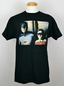 Retro Batman T-Shirt DC Comics 1960s Series Adam West Graphic Tee Black NWT - Picture 1 of 2