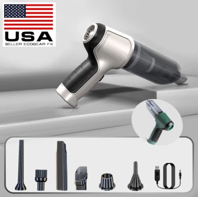 3 in 1 Upgrade Car Vacuum Cleaner Air Blower Wireless Handheld Rechargeable Min - Image 1 of 4