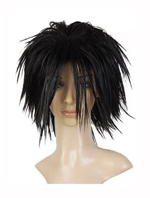 PRETTYLAND kurze schwarz fransig Perücke Death Note L Lawliet Ryuga Eraldo Ryuzaki C744