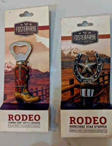 New Rodeo Cowboy Boot Bottle Stopper and Bottle Opener by Foster and Rye - Picture 1 of 6