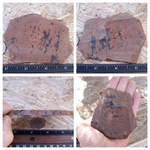 3.6" Mahogany Obsidian Stone Slab 85.1g 3.0oz Slice Crystal Healing - Bild 1 von 12