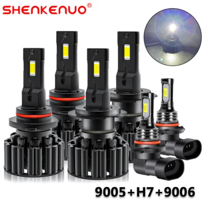 Para Subaru Outback 2005-2009 6x Faro LED Luz Alta Baja + Kit de Bombilla Antiniebla Foto 1 de 4