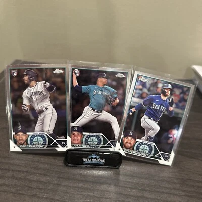 2023 Topps Chrome Jose Caballero, Juan Then, Cooper Hummel - Image 1 of 4