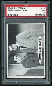 Tarjeta Topps Superman 1966 #14 Jimmy and Clark PSA 7 - Imagen 1 de 4