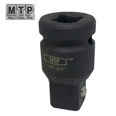 1/2" to 3/4" Enlarger Drive, Deep Air Impact Socket CrV Heated Treated Adapter - Image 1 of 2