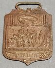 Calvary Crossed Sabers Early Brass Pocket Watch Fob Mexican War Era Estate Find