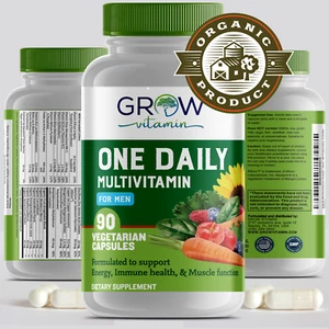 ONE Daily Men's Complete MultiVitamin MultiMineral + Organic Whole Foods, 90 CT - Picture 1 of 8