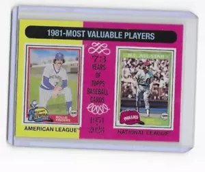 2024 Topps Heritage 196 wertvollste Spieler 1981 Rollie Fingers Mike Schmidt - Bild 1 von 2