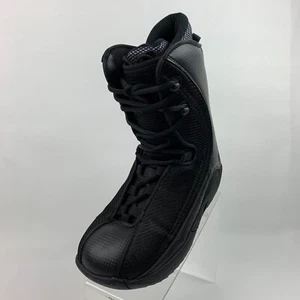 Lamar Justice Linered Snowboard Boots Black Round Toe Lace Up Insulated Size 7 - Picture 1 of 12