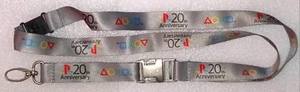 PlayStation Symbols 20th Anniversary Lanyard Gray/Silver Promo E3 PAX - Picture 1 of 2