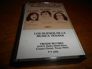 Los Duenos De La Musica Texana La ley El Don El Jefe Latin Freddie Martinez TAPE - Imagen 1 de 3