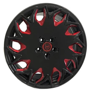 4 GV06 20 inch Stagg Black Red Mill Rims fits DODGE CHALLENGER SRT 392 2015-2019 - Picture 1 of 5
