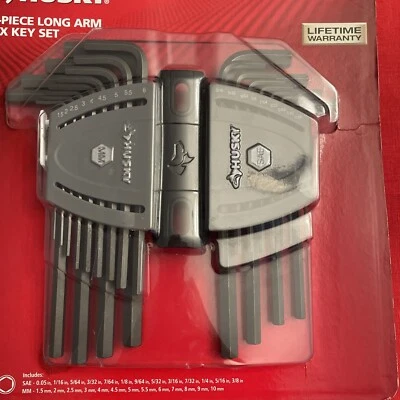 NEW 26 Piece Husky Long Arm Hex Key Set, 1/2" - 3/8", 1.50mm - 10mm - Image 1 of 4