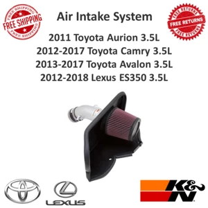 K&N 69 Series Silver Air Intake System For Toyota Camry Avalon Lexus ES350 3.5L - Picture 1 of 12