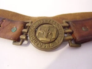 Ancienne ceinture scout de France toujours pret années 40 - Foto 1 di 4