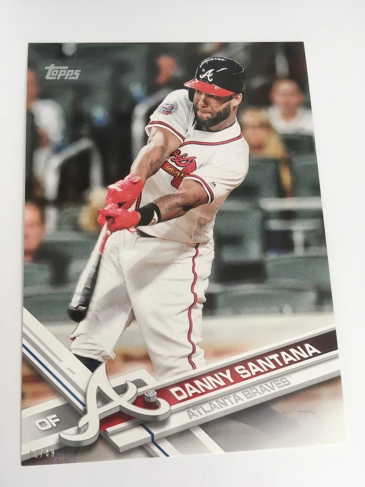 2017 Topps Update Jumbo 5x7 Danny Santana Braves US31 #'d 02/49 - Image 1 of 1