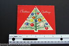 #D432- Vintage Xmas Greeting Card Classic Tree Decorated with Colorful Ornaments