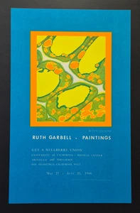 1968 Ruth Garbell Gemälde Ausstellung University of California Poster - Bild 1 von 4