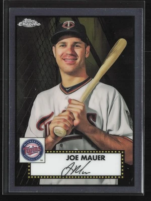 2021 Topps Chrome Platinum Anniversary #528 Joe Mauer Minnesota Twins - Image 1 of 2