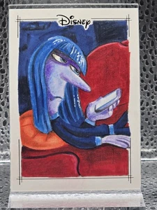 2025 Topps Chrome Disney One Of One Sketch Card Of Lazy From Inside Out 2 - Picture 1 of 2