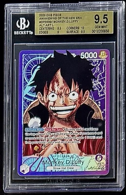 BGS 10 One Piece OP05-060 L* Monkey.D.Luffy - English - Awakening New Era-Graded - Image 1 of 2