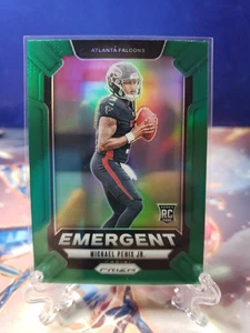 2024 Panini Prizm Michael Penix Jr. Emergent Green Prizm Falcons - Imagen 1 de 2
