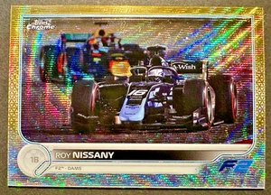 2023 Topps Chrome Formula 1 F1 Gold Wave Refractor 03/50 Roy Nissany #143 - Bild 1 von 2