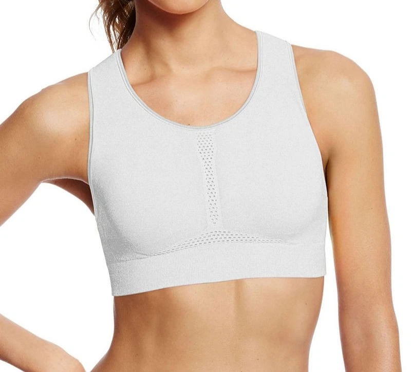 Sujetador deportivo Champion para mujer blanco cuello redondo espalda deportiva entrenamiento talla S Foto 1 de 1