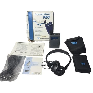 Williams Sound Pocketalker Pro Hearing Amplifier System with Headphones & Case M - Picture 1 of 20