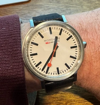 Men’s Watch - Mondaine Swiss Railways Watch   RR Watch 41mm - Used with Box etc - Image 1 of 4