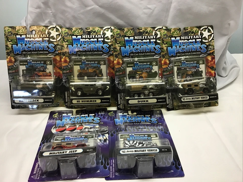MUSCLE MACHINES MILITARY 1/64. LOT OF 6 - Image 1 of 4