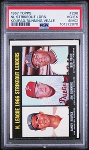 1967 Topps #238 Strikeout Leaders PSA 4 - Picture 1 of 2