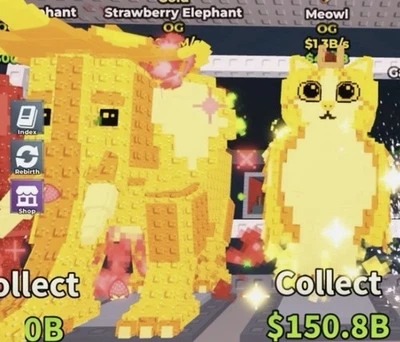 OG ELEPHANT MEOWL GARAMA DRAGON 秘密 STEAL A Brainrots 1B+ A Second — 第 1/4 张图片