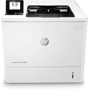 HP LaserJet Enterprise M607n Network A4 Mono Laser Printer - K0Q14A / Full Toner - Picture 1 of 7