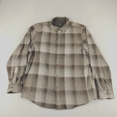 Pendleton Lodge Shirt Mens Large Brown Plaid Wool Lined Button Down Long Sleeve - Image 1 of 4