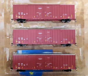 Athearn #75272 MISSISSIPPI & TENNESSEE 60' Gunderson box car 3 pack HO SCALE - Picture 1 of 3