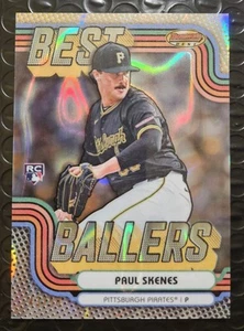 2024 Bowman’s Best Paul Skenes Best Baller Lava Refractor 43/50!! RC! SP! - Picture 1 of 3