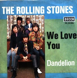 The Rolling Stones - We Love You / Dandelion 7" (VG/VG) .* - Picture 1 of 1