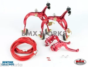 Dia-Compe MX1000 - MX122 Red Brake Set - Suits Old School BMX - Picture 1 of 1