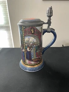 VILLEROY & BOCH 1978 RUSSIAN FAIRY TALES Limited Edition Lidded Beer STEIN #1527 - Picture 1 of 10