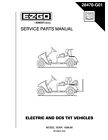 1998 1999 Electric Golf Cart Service Parts Manual EZ DCS TXT Vehicles
