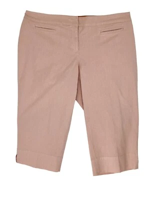 Avenue Signature Chino Capri Pants Orange White Thin Striped Women's Size 18 - Image 1 of 4