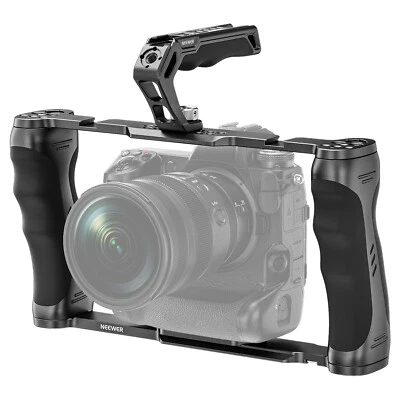 NEEWER Universal Camera Cage & Top Handle&3/8''ARRI Locating Pins Kit&Handgrips - Image 1 of 4