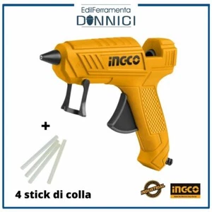 Pistola per colla a caldo elettrica 100 W termocollante incollatrice con 4 stick - Foto 1 di 6