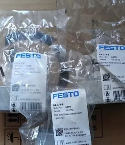 1pcs, FESTO, new, flow control valve GR-3/8-B 6308, free shipping - Picture 1 of 1
