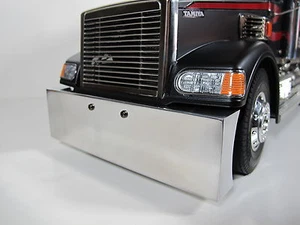 Aluminum Polished Front Bumper Tamiya 1/14 Knight King Grand Hauler Globeliner - Picture 1 of 3