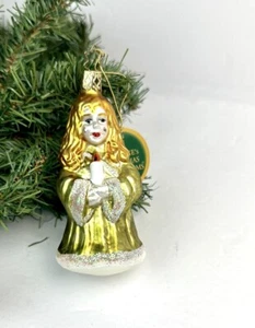 Inge Glas mundgeblasen Glas Weihnachtsschmuck Santa Lucia NEU mit Etikett Germany - Bild 1 von 8